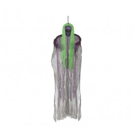 Colgante Bruja Con Pelo Verde 120 cm Colgante Bruja Con Pelo Verde 120 cm