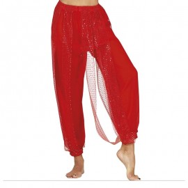 Pantalones Danza Del Vientre Rojo