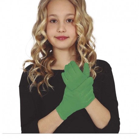 Guantes Verde Oscuro Infantiles 19 cm