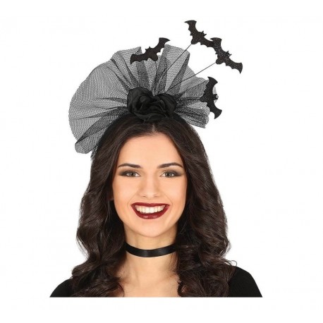Diadema Murcielagos Con Velo