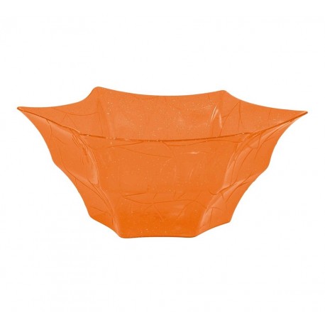 Bandeja Aperitivos Naranja 30X14 cm Plastico