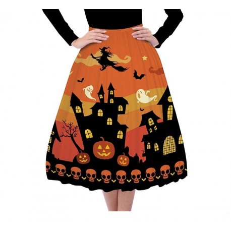 Falda Halloween Naranja