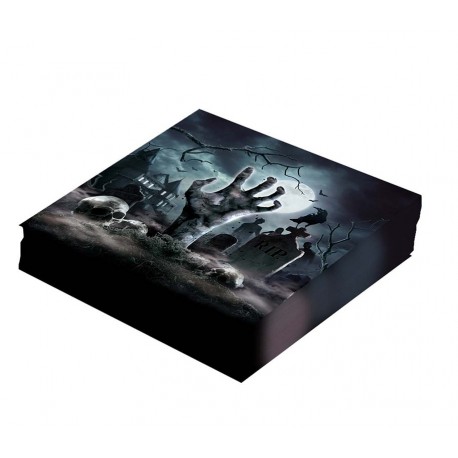 12 Servilletas Cementerio 33X33 cm