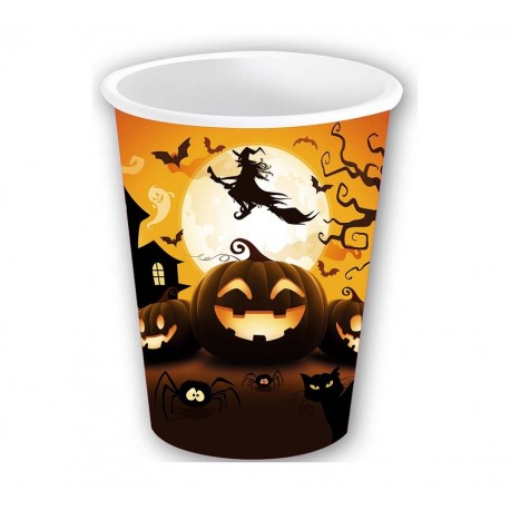 6 Vasos Calabaza 240 Ml 9 cm