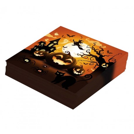 20 Servilletas Calabaza 33X33 cm