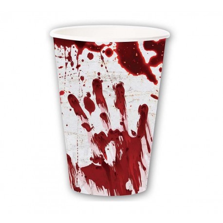 6 Vasos Sangre 355 Ml 11 cm