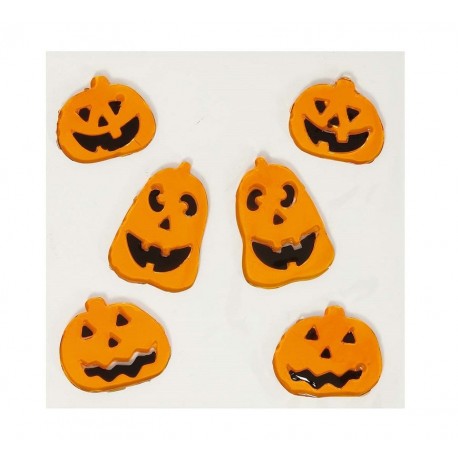 Decoracion Gel Calabazas 25X25 cm