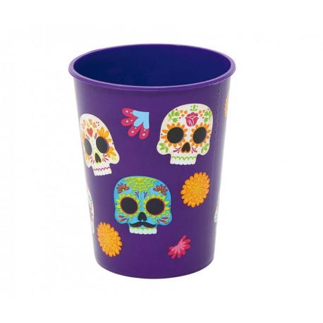 Vaso Decorado Calaveras 11X9 cm