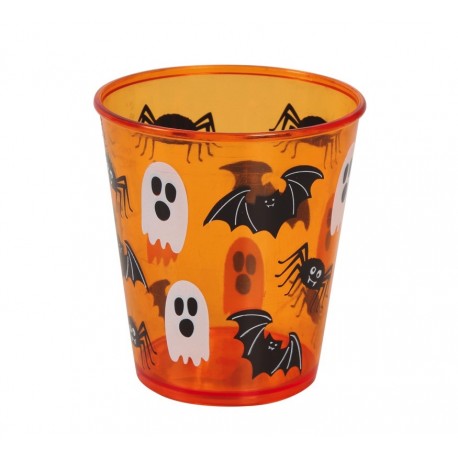 Vaso Halloween Naranja 10 cm