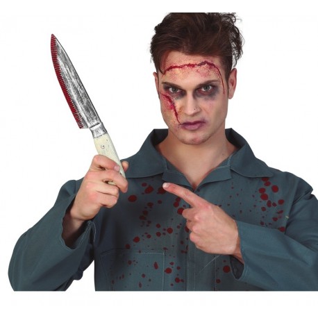 Cuchillo Cocina Con Sangre 33 cm