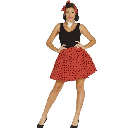 Disfraz de Set Pin Up Rojo Adulta