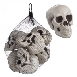 6 Calaveras Polipropileno 8 X 10 Cm 6 Calaveras Polipropileno 8 X 10 Cm