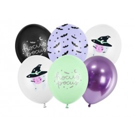 6 Globos Bruja de Látex 30 cm
