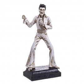 Esqueleto Elvis Presley Poliresina 14 X 9 X 31 Cm