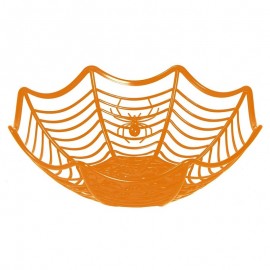 Bandeja Telaraña Naranja de Plástico 28X8 Cms