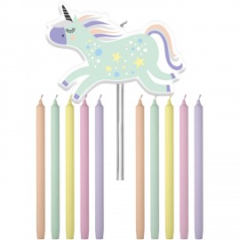 Velas Unicornio para Tarta