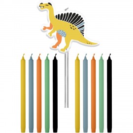 11 Velas Dinosaurios Rectas 10 cm 11 Velas Dinosaurios Rectas 10 cm