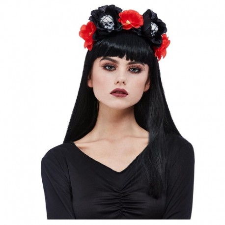 Diadema de Calavera Rosas