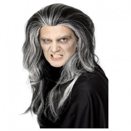 Peluca De Vampiro Gótico Negro