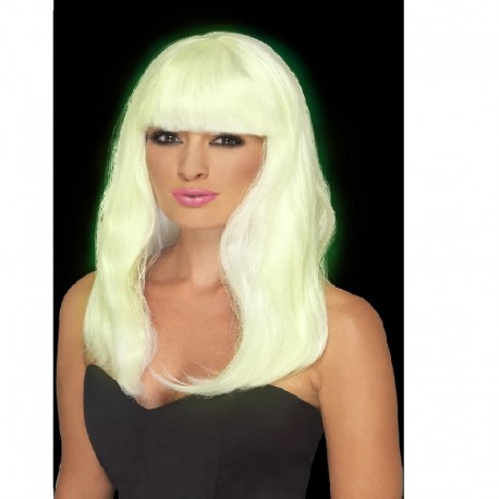 Peluca Glamorosa Brillo En La Oscuridad