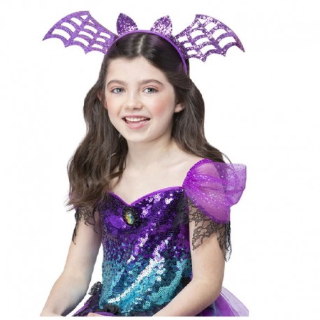 Diadema De Murciélago Brillo Púrpura