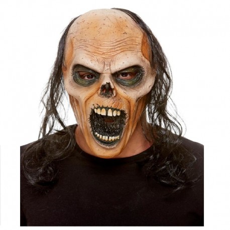 Máscara De Látex Zombie Marrón