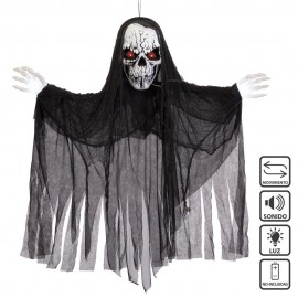 Fantasma Con Luz Y Sonido Negro 130 X 12 X 120 Cm Fantasma Con Luz Y Sonido Negro 130 X 12 X 120 Cm