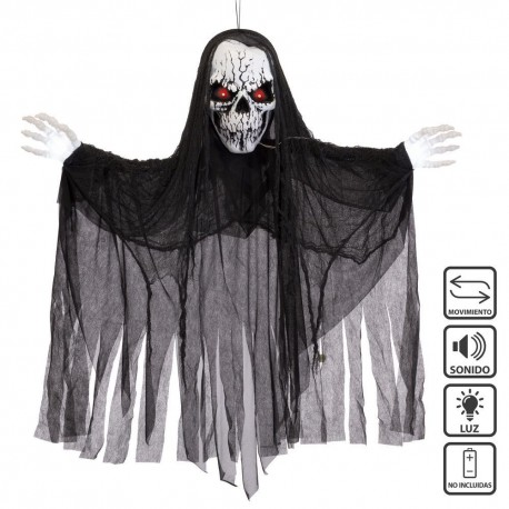 Fantasma Con Luz Y Sonido Negro 130 X 12 X 120 Cm
