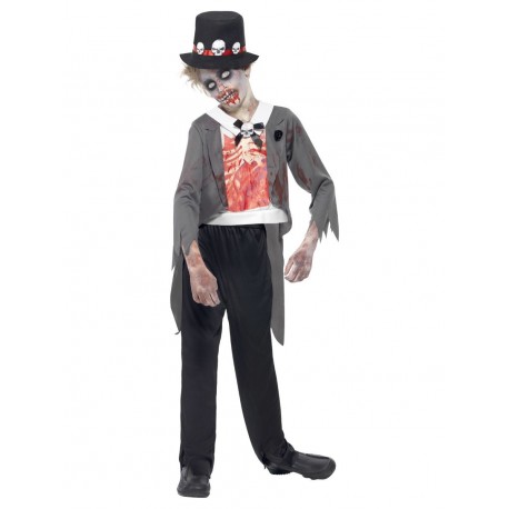 Disfraz De Novio Zombie Negro