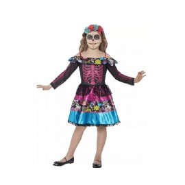 Disfraz Día Del Muerto Multicolor