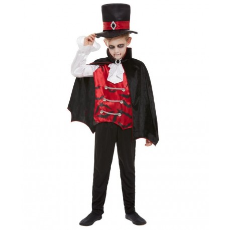 Disfraz De Vampiro Negro Infantil
