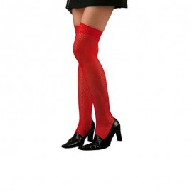 Calze a Rete Rosse con Giarrettiera Online