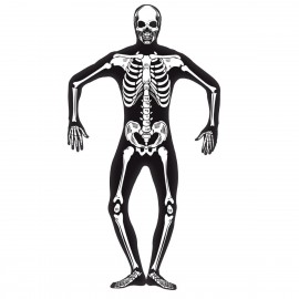 Skeleton Second Skin Disfraz Negro Skeleton Second Skin Disfraz Negro
