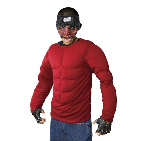 Disfraz de Pecho Diablo Musculoso Infantil