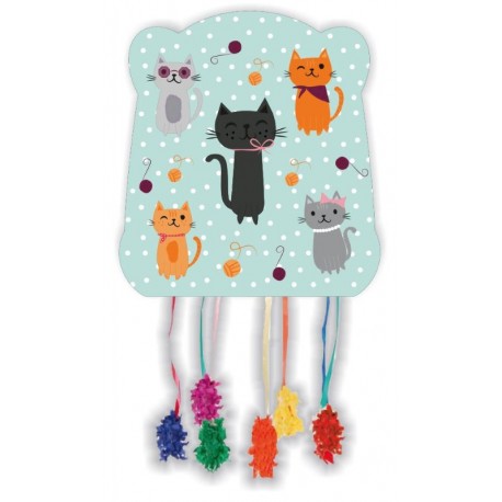 Piñata Gatos Azul