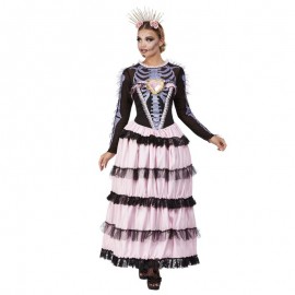 Día de lujo del disfraz de señores muertos rosa Día de lujo del disfraz de señores muertos rosa