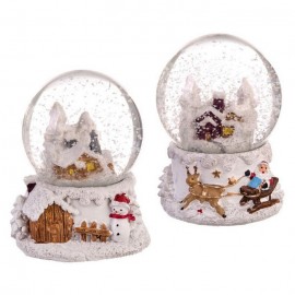 Bola de Nieve con Casa 4,50 X 4,50 X 6,20 Cm