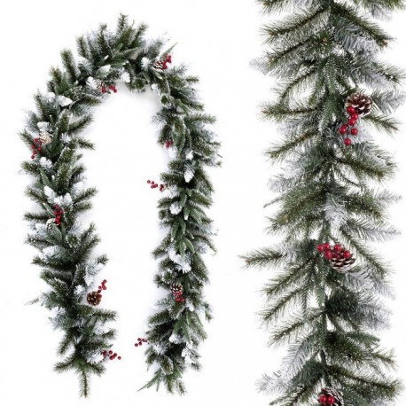 Guirnalda Mixto 225 Ramas Decoración Navidad 270 X 28 X 14 Cm
