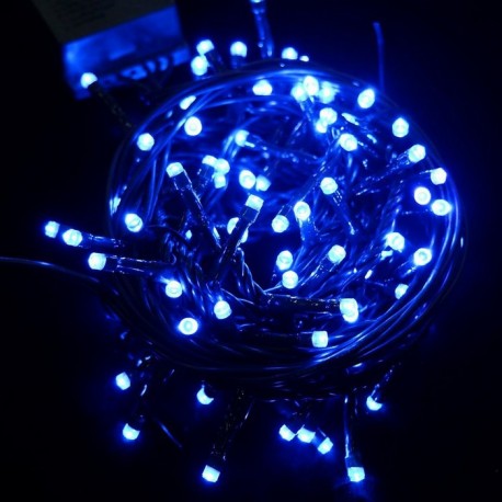 100 Luces Led 8 Funciones Azul 297 Cm