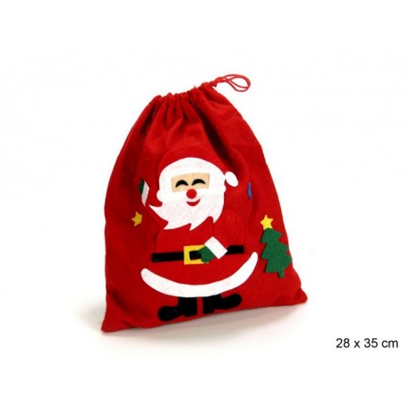 Saco Papa Noel Tejido 28 X 0,20 X 35 Cm