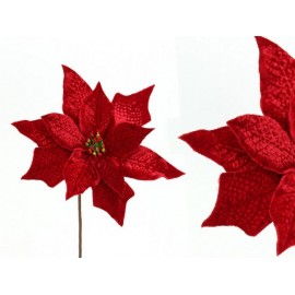 Poinsettia Tejido Rojo 25 X 25 X 28 Cm Poinsettia Tejido Rojo 25 X 25 X 28 Cm