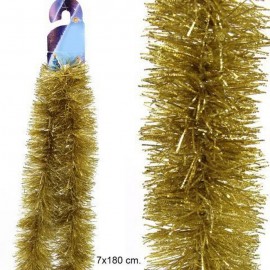 Boa Oro Decoración Navidad 180 X 7 X 7 Cm Boa Oro Decoración Navidad 180 X 7 X 7 Cm