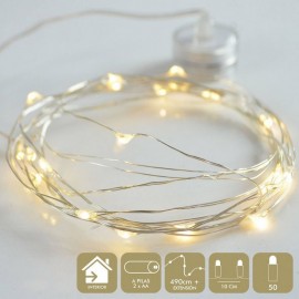 Guirnalda 50 leds amarillos 500cm de longitud