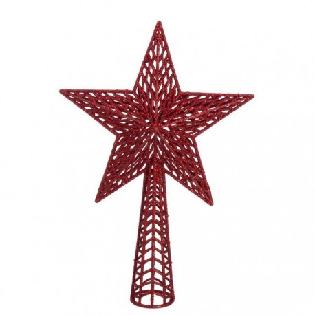 Punta Árbol Árbol Plástico Rojo 27 X 18 Cm