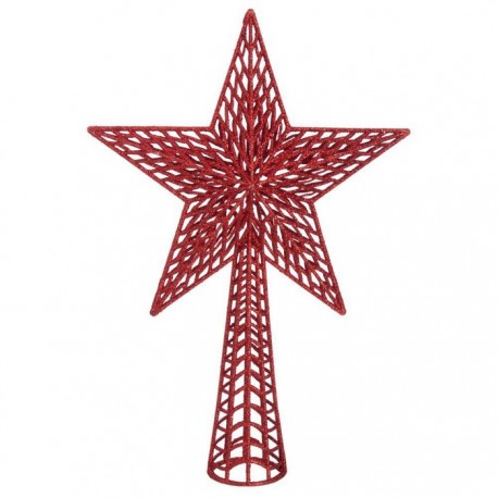 Punta Árbol Árbol Plástico Rojo 37 X 25 Cm