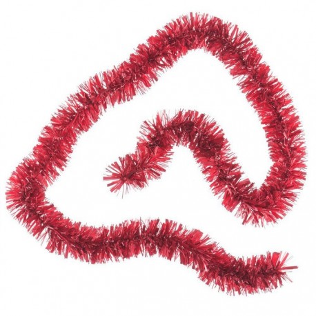 Boa Rojo Decoración Navidad 7 X 180 Cm