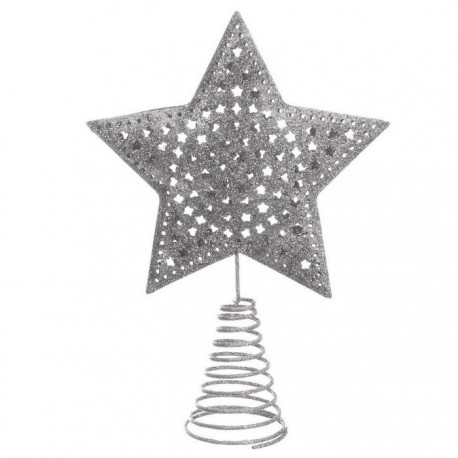 Punta Árbol Metal Plata 12 X 16 Cm