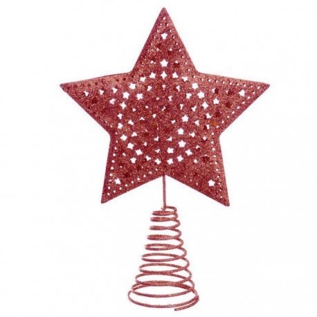 Punta Árbol Metal Rojo 12 X 16 Cm
