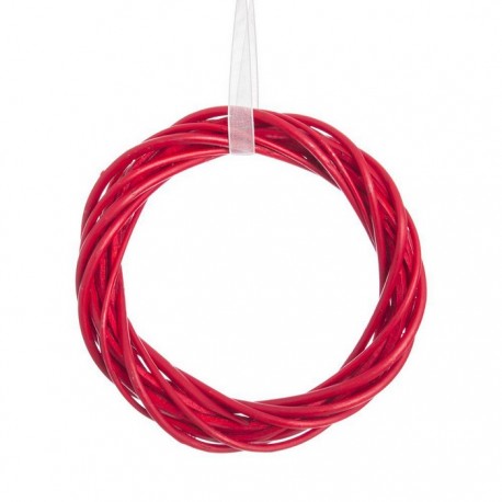 Anillo Mimbre Rojo 10 X 10 X 2 Cm