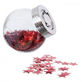 Bote Estrellas color Rojo 5,50 X 8 X 8 Cm